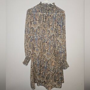Tommy Hilfiger sheer long sleeve dress